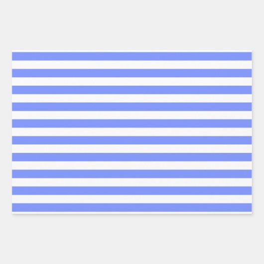 Blauw Wit Matching Patterns Gingham Stippen Gestre Inpakpapier Vel (Voorkant 2)