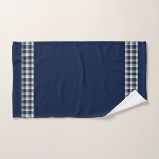Blauw, wit, multithread-speldenpakket bad handdoek (Handdoek)