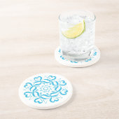 Blauw-wit Onderzetter (Zijkant)