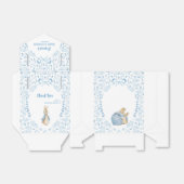 Blauw Wit Peter het Konijn Beatrix Baby shower Bedankdoosjes (Uitgevouwen)