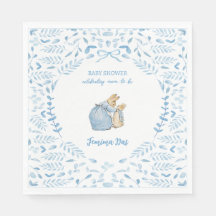 Blauw Wit Peter het Konijn Beatrix Baby shower
