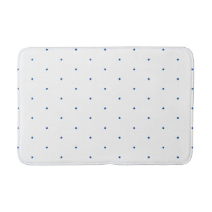 Blauw-wit pieppunctie badmat