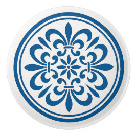 Blauw & Wit Portugees Azulejo Stijl Keramische Kno Keramische Knop