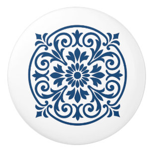 Blauw & Wit Portugees Azulejo Stijl Keramische Kno Knop