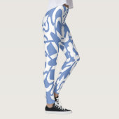 Blauw & wit "Ratti_Creative_Arts" Leggings (Rechts)