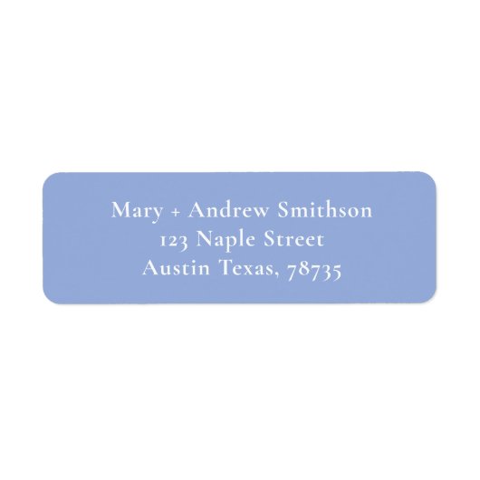 Blauw-wit retouradreslabel etiket (Voorkant)