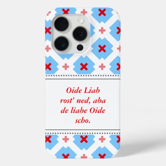 Blauw wit rood Case-Mate iPhone case (Achterkant)