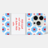 Blauw wit rood Case-Mate iPhone case (Achterkant (horizontaal))