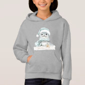 Blauw Wit Santa Hat Sjaal Seal Kerstmis (Voorkant)