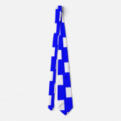 Blauw-wit schaakbord stropdas (Achterkant)