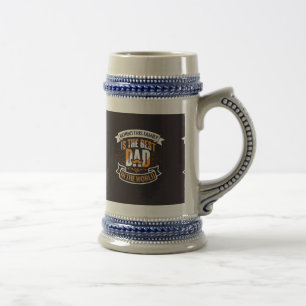 Blauw Wit Sinaasappel Vaders Dag Familie De Beste Bierpul