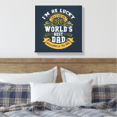 Blauw Wit Sinaasappel Werelden Beste Pap Canvas Afdruk (Insitu (Slaapkamer))