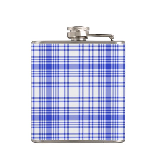 Blauw wit speldenschaal 2 heupfles (Achterkant)