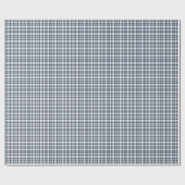 Blauw wit speldenstaart 1 cadeaupapier (Vlak)