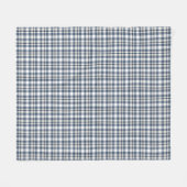 Blauw wit speldenstaart 1 fleece deken (Voorkant (Horizontaal))