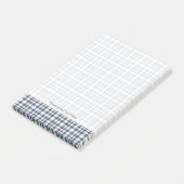 Blauw wit speldenstaart 1 post-it® notes (Schuin)