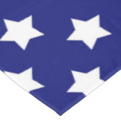 Blauw wit sterren patroon decoratief tafelkleed (Gekanteld)