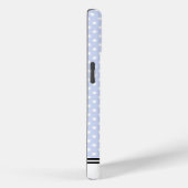 Blauw Wit & Stippen Aangepaste Samsung Case-Mate iPhone Case (Achterkant / Rechts)