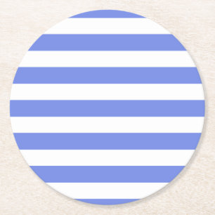 Blauw/Wit strepen onderzetter set