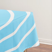 Blauw Wit Tafelkleed met Hart - Kies kleuren (Voorbeeld)