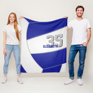 Blauw Wit Team Kleuren Ginormous Volleybal Fleece Deken