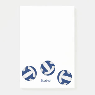 Blauw wit Team Kleuren Volleybal Atleet of Coach Post-it® Notes