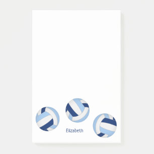 blauw wit team kleuren volleybal atleet post-it® notes