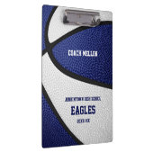blauw wit team met basketbal klembord (Rechts)