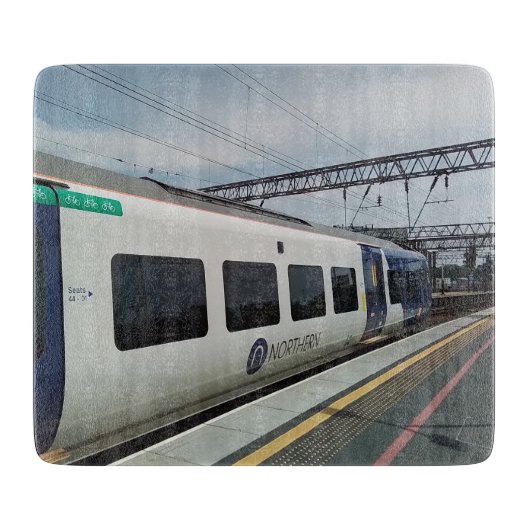 Blauw-wit training snijplank (Voorkant)