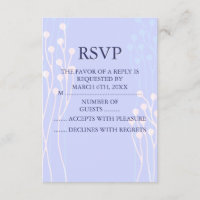Blauw & Wit Twig Design RSVP