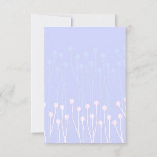 Blauw & Wit Twig Design RSVP (Achterkant)