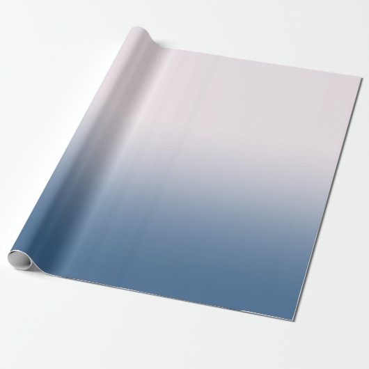 blauw-wit verloop cadeaupapier (Uitgerold)