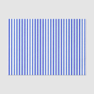 Blauw wit - verticaal Stripes - Cool modern patroo Tissuepapier