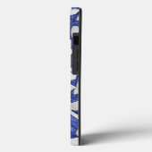 blauw wit volleybalteam kleuren gepersonaliseerd Case-Mate iPhone case (Achterkant / Links)