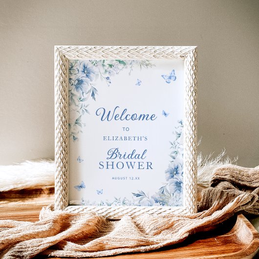 Blauw-wit Vrijgezellenfeest Welkom Poster