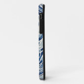 Blauw wit wervelpatroon 02 Case-Mate iPhone case (Achterkant/links)