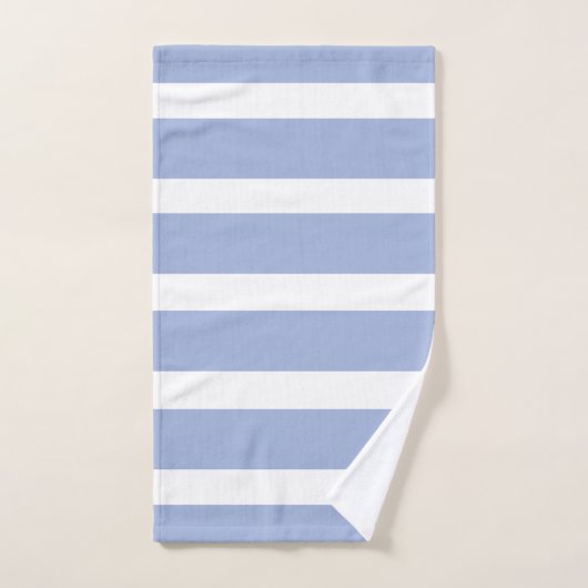 Blauw wit zomer kuststreep patroon bad handdoek (Handdoek)
