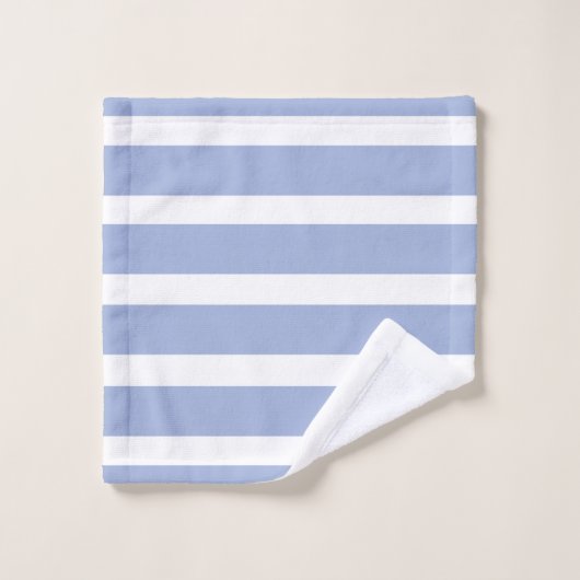 Blauw wit zomer kuststreep patroon bad handdoek (Wasdoekje)