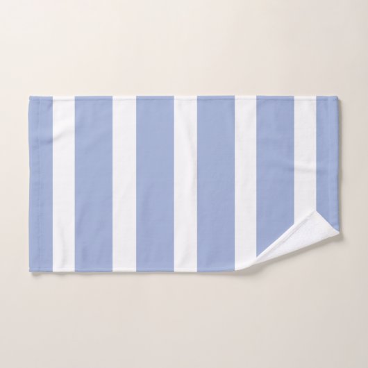 Blauw wit zomer kuststreep patroon bad handdoek (Handdoek)