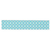 Blauw wit zuidwestelijke grenspatroon medium tafelloper (Horizontaal)
