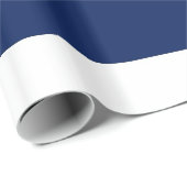 Blauw-witte Abstracte strepen Cadeaupapier (Rol Hoek)