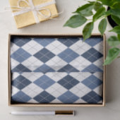 blauw witte argipsplaat tissuepapier (Geschenk)