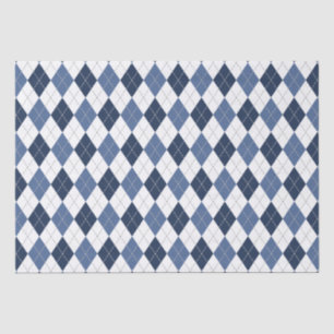 blauw witte argipsplaat tissuepapier