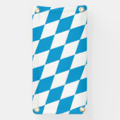 Blauw-witte Beierse Diamant Vlag Patroon Spandoek (Verticaal)