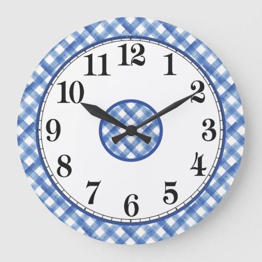 Blauw-witte boerderij grote klok (Voorkant)
