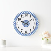 Blauw-witte boerderij grote klok (Huis)