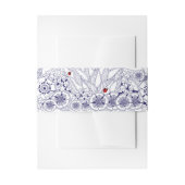 Blauw Witte Bruiloft Uitnodigingen Wikkel (Voorkant Voorbeeld)