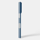 Blauw-witte candy strepen Case-Mate iPhone case (Achterkant / Rechts)