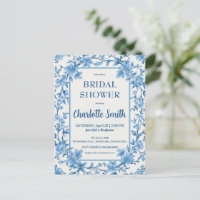 blauw-witte Chinoiserie antieke bruiloftsborrel