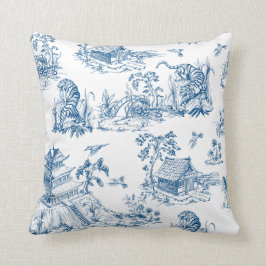 Blauw-witte Chinoiserie Pillow Kussen